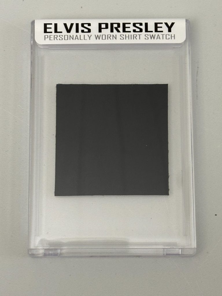 Elvis Presley Sportcards.com Worn Shirt Fabric Swatch Relic Card Vernon LOA