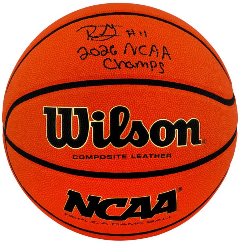 Roddy Gayle Jr. Signed Wilson NCAA Basketball w/2026 NCAA Champs -(SCHWARTZ COA)