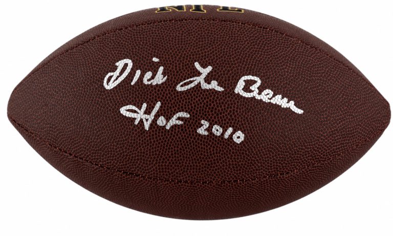 Dick LeBeau Signed Wilson Super Grip Full Size NFL Football w/HOF 2010 -(SS COA)