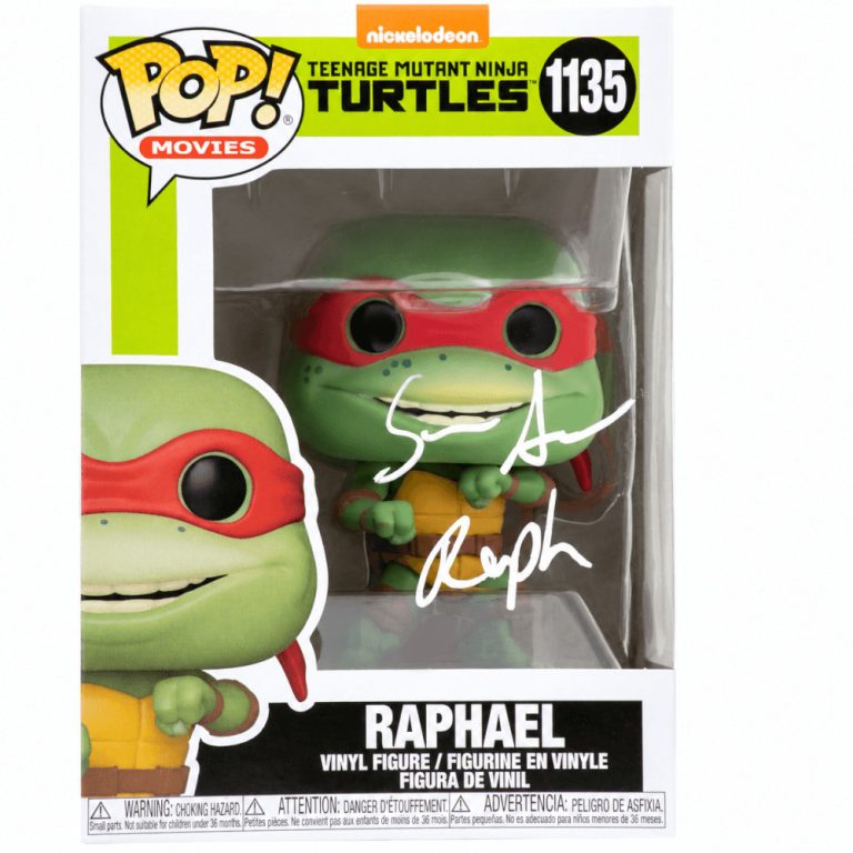 Sean Astin Signed TMNT (Nickelodeon) Raphael Funko Pop #1135 w/Raph - (JSA COA)