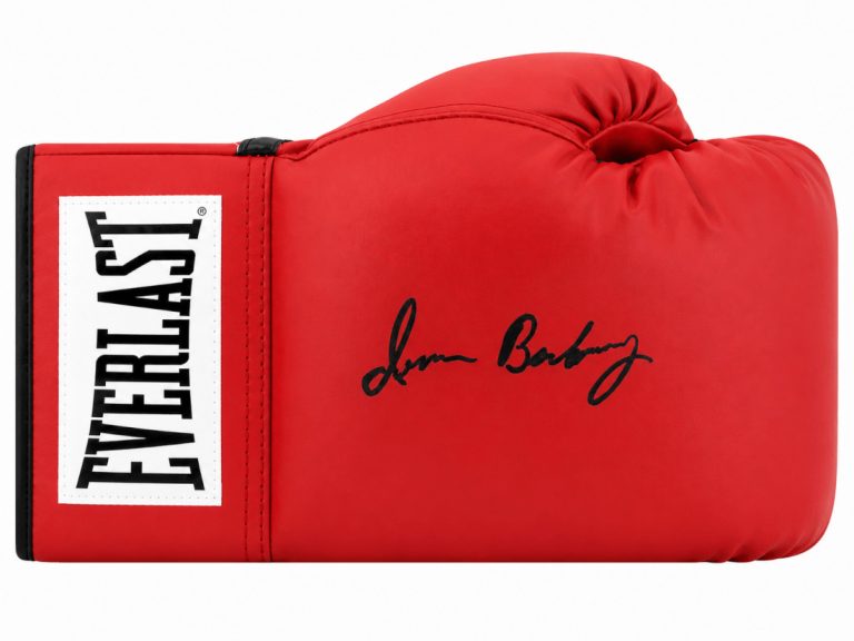 Iran Barkley Signed Everlast Red Boxing Glove - (SCHWARTZ SPORTS COA)