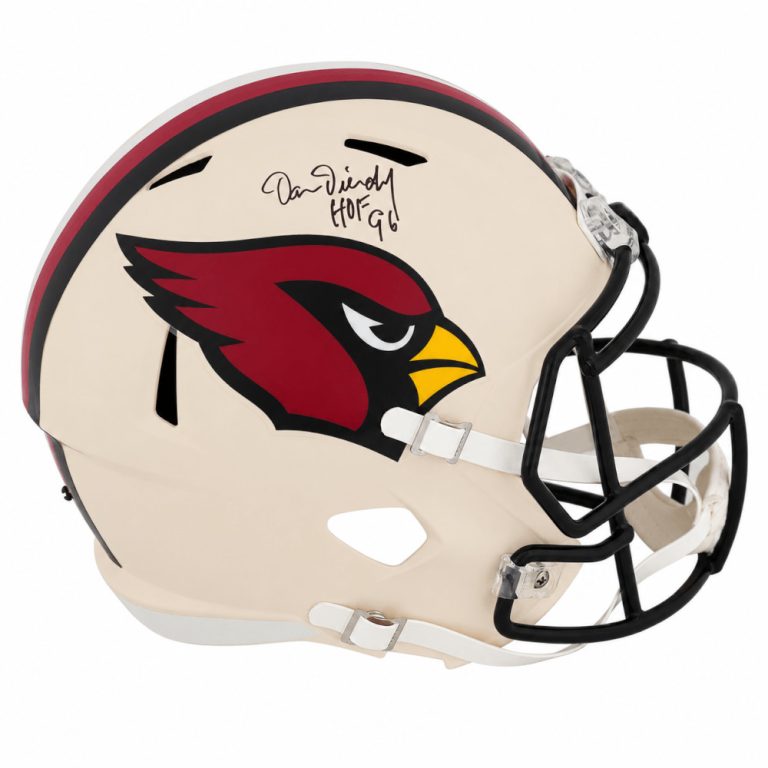 Dan Dierdorf Signed Cardinals RETRO Riddell F/S Replica Helmet w/HOF - (SS COA)