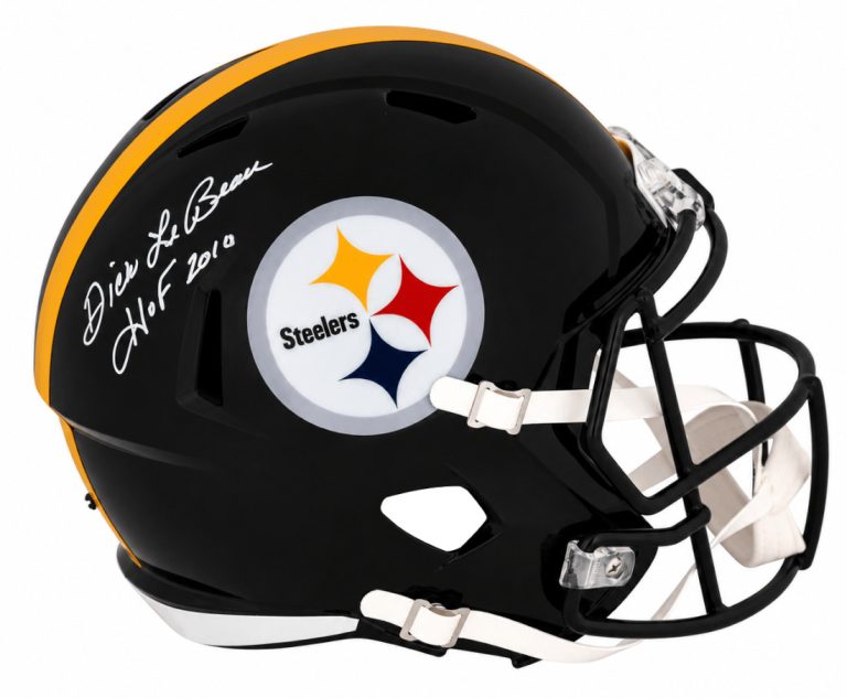 Dick LeBeau Signed Steelers Riddell Full Size Replica Helmet w/HOF - (SS COA)
