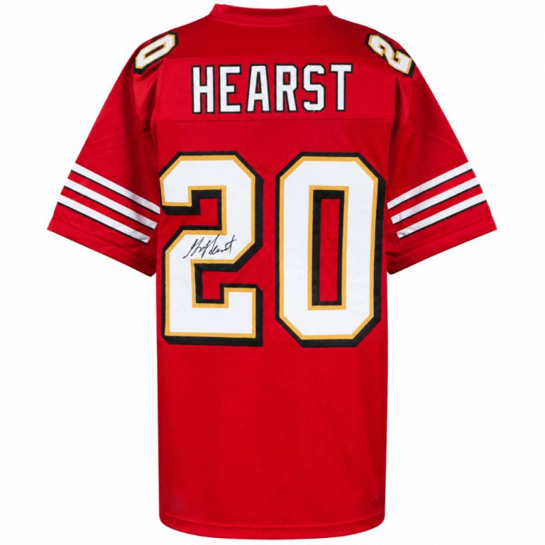 Garrison Hearst (49ers) Signed Red Custom Football Jersey - (SCHWARTZ COA)