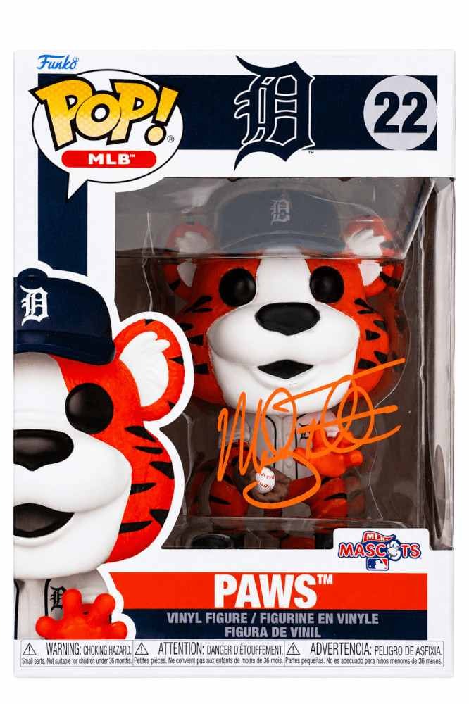 Mickey Tettleton Signed Tigers 'Paws' MLB Mascot Funko Pop Doll #22 - (SS COA)