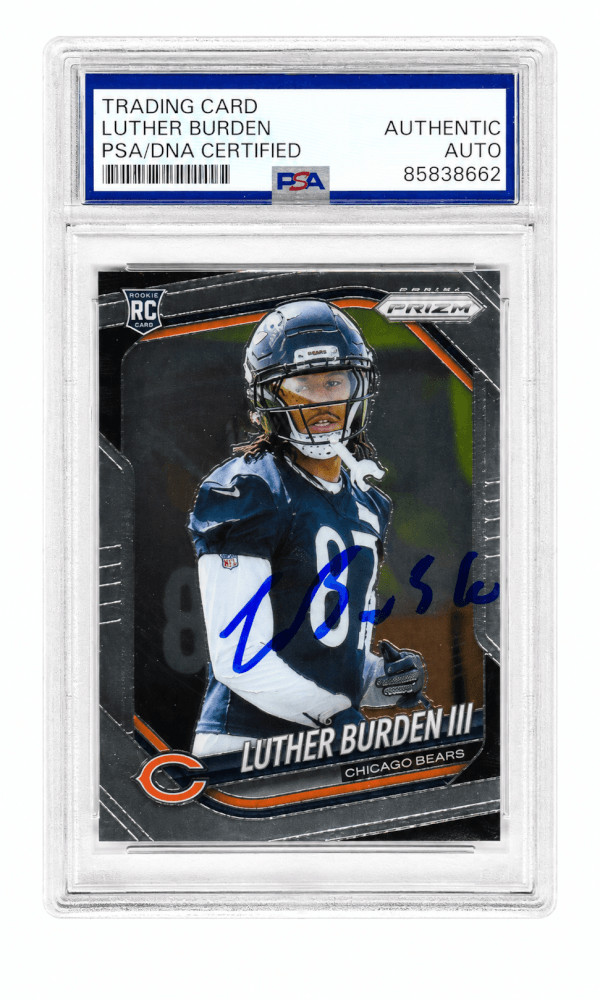 Luther Burden III Signed Bears 2025 Panini Prizm Rookie Card #331 - (PSA/DNA)