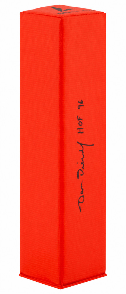 Dan Dierdorf Signed BSN Orange Football Endzone Pylon w/HOF'96 - (SCHWARTZ COA)