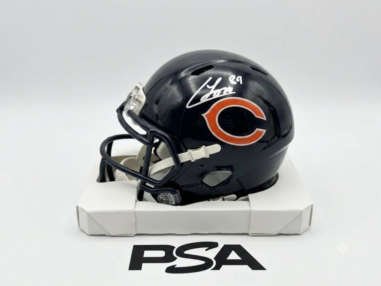 Colston Loveland Signed Mini Helmet PSA Authentic Autograph Chicago Bears