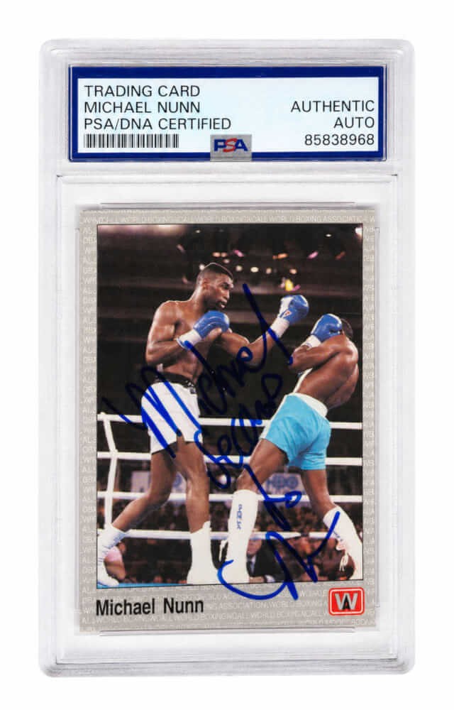 Michael 'Second To' Nunn Signed 1991 All World Boxing Trading Card #29 (PSA/DNA)
