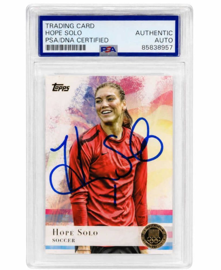 Hope Solo Signed 2012 Topps US Olympic Gold Card #50 - (PSA/DNA Slabbed)