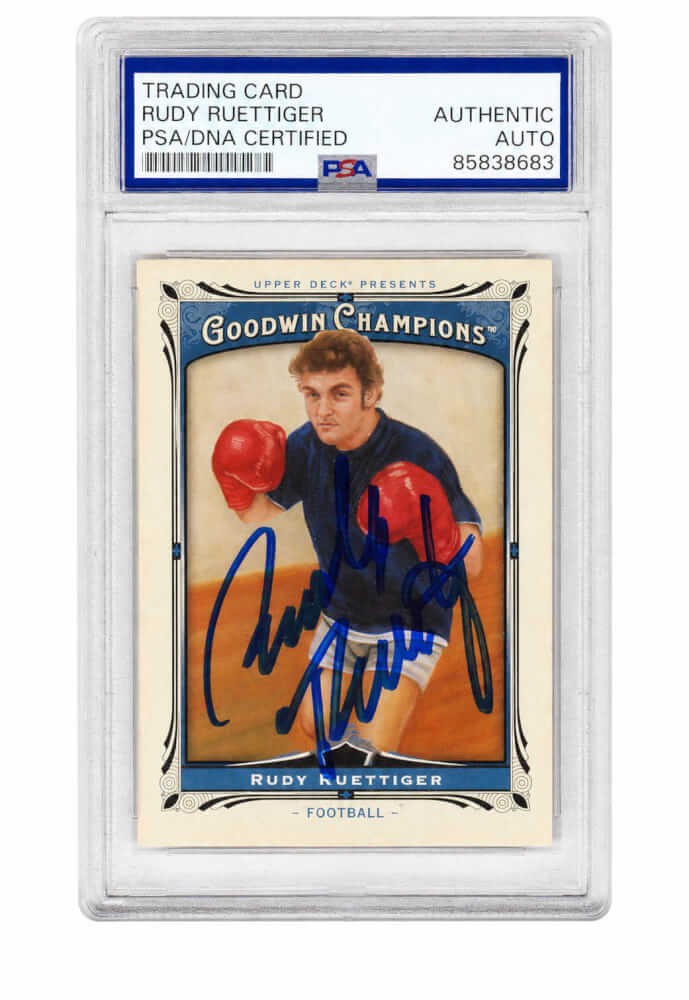 Rudy Ruettiger Signed 2013 Upper Deck Goodwin Champions Card #184 - (PSA/DNA)