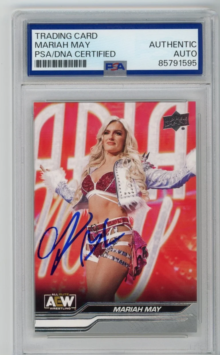 Signed Wrestling Card Auto Mariah May 2024 Upper Deck AEW #28 PSA/DNA