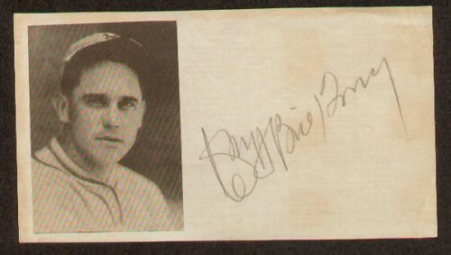 Bill Terry signed autographed Vintage cut Baseball HOF