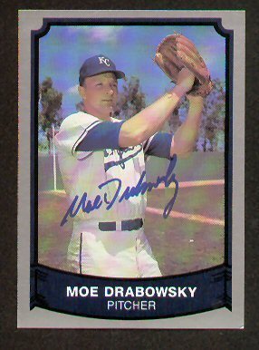 Moe Drabowsky signed autograph 1989 Pacific Legends