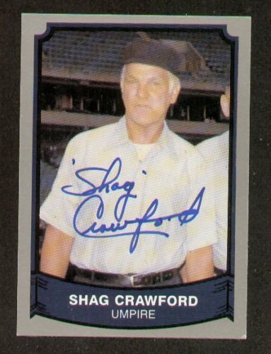 Shag Crawford signed autograph 1989 Pacific Legends