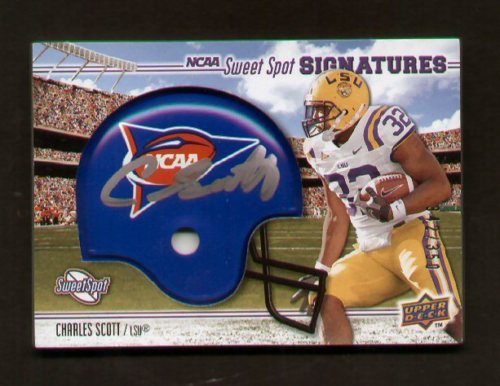 Charles Scott signed auto Upper Deck NCAA Sweet Spot
