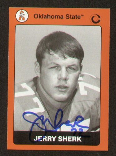 Jerry Sherk signed Oklahoma St Collegiate Collection