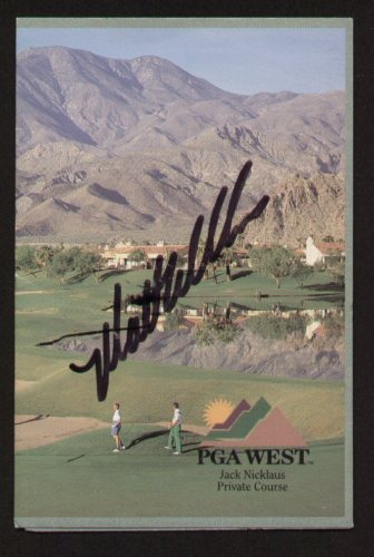 Matt Williams signed autograph auto PGA West Scorecard