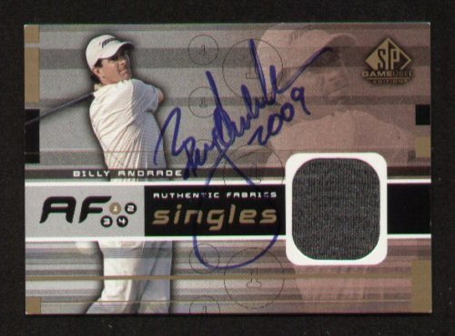 Billy Andrade signed autograph Upper Deck Fabric card