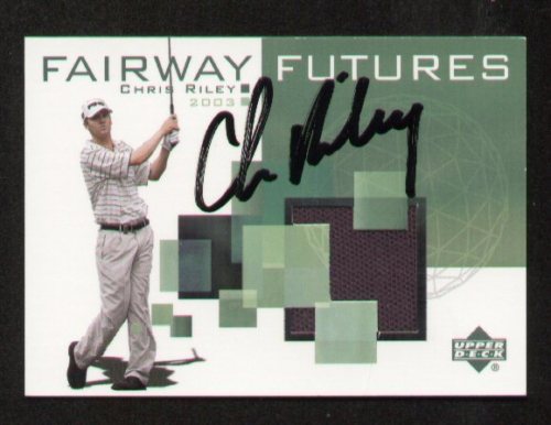 Chris Riley signed autograph Upper Deck Fabric card