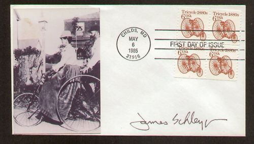 James Schleyer signed auto FDC Stamp Designer / Artist