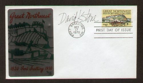 David K. Stone signed auto FDC Stamp Designer / Artist