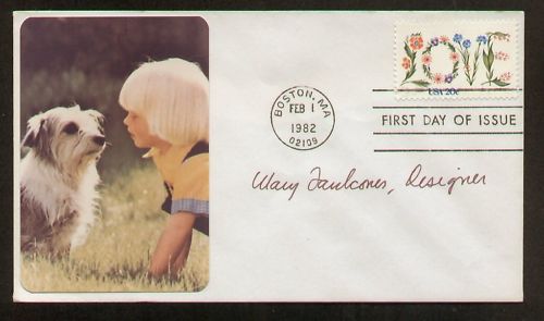 Mary Faulconer signed auto FDC Stamp Designer / Artist