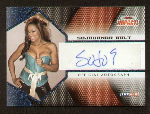 Sokournor Bolt signed autograph auto 2009 TRISTAR TNA IMPACT 1/25