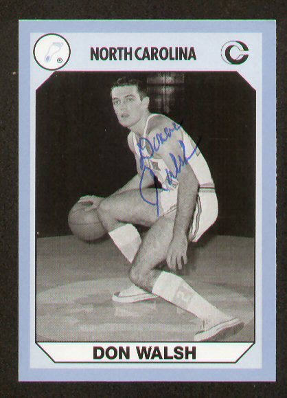 Don Walsh signed North Carolina Collegiate Collection