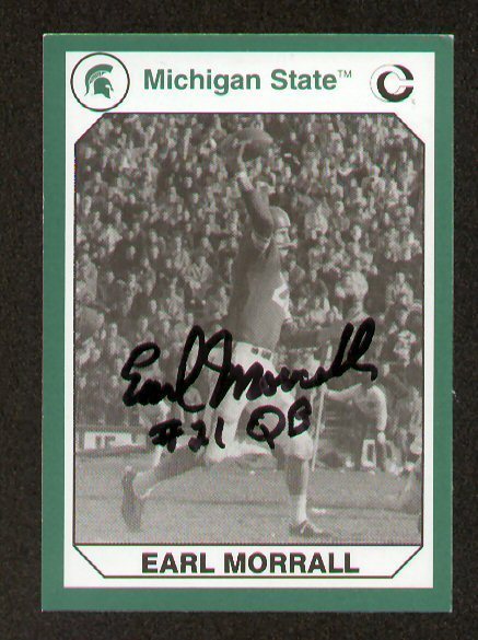 Earl Morrall signed Michigan St. Collegiate Collection