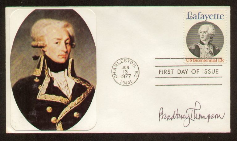 Bradbury Thompson signed auto FDC Stamp Designer Artist