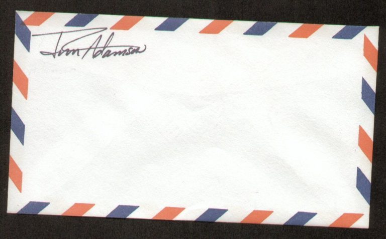 James Jim C. Adamson signed autograph auto Envelope / Cover NASA Astronaut