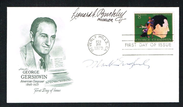 Leonard Buckley & Mark English signed autograph FDC Cover Artist / Designer