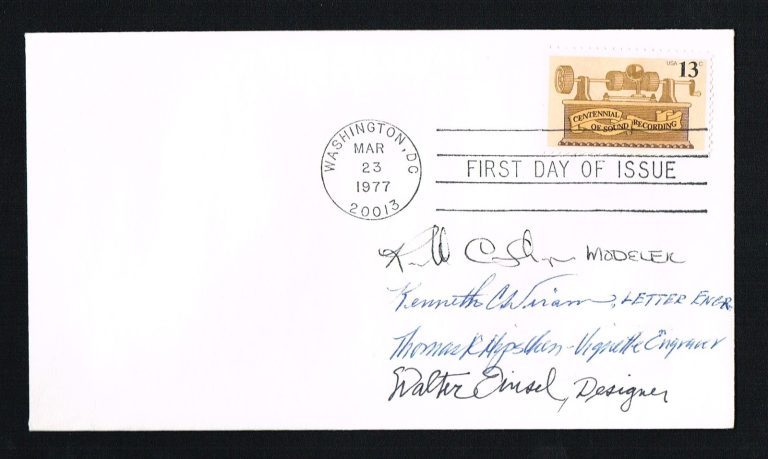 Ronald Sharp, Kenneth Wiram, Thomas Hipschen & Walter Einsel signed FDC Cover