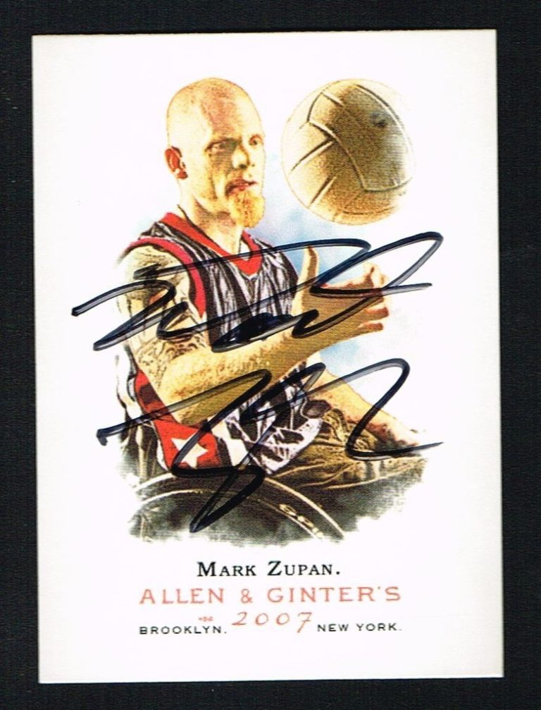 Mark Zupan #308 signed autograph auto 2007 Topps Allen & Ginter's Card