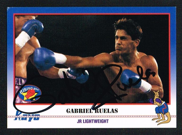 Gabriel Ruelas signed autograph auto KAYO Boxing Trading Card