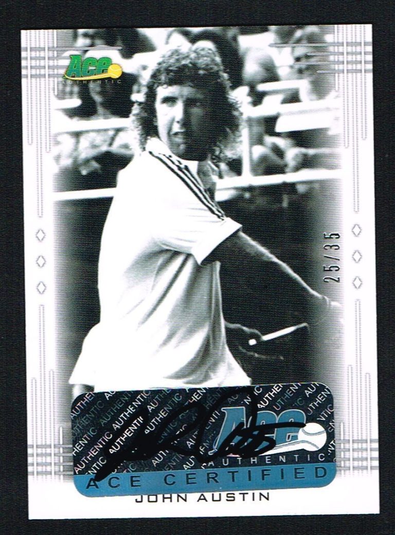 John Austin signed autograph auto 2013 Ace Authentic LEAF Tennis Card 25 of 35