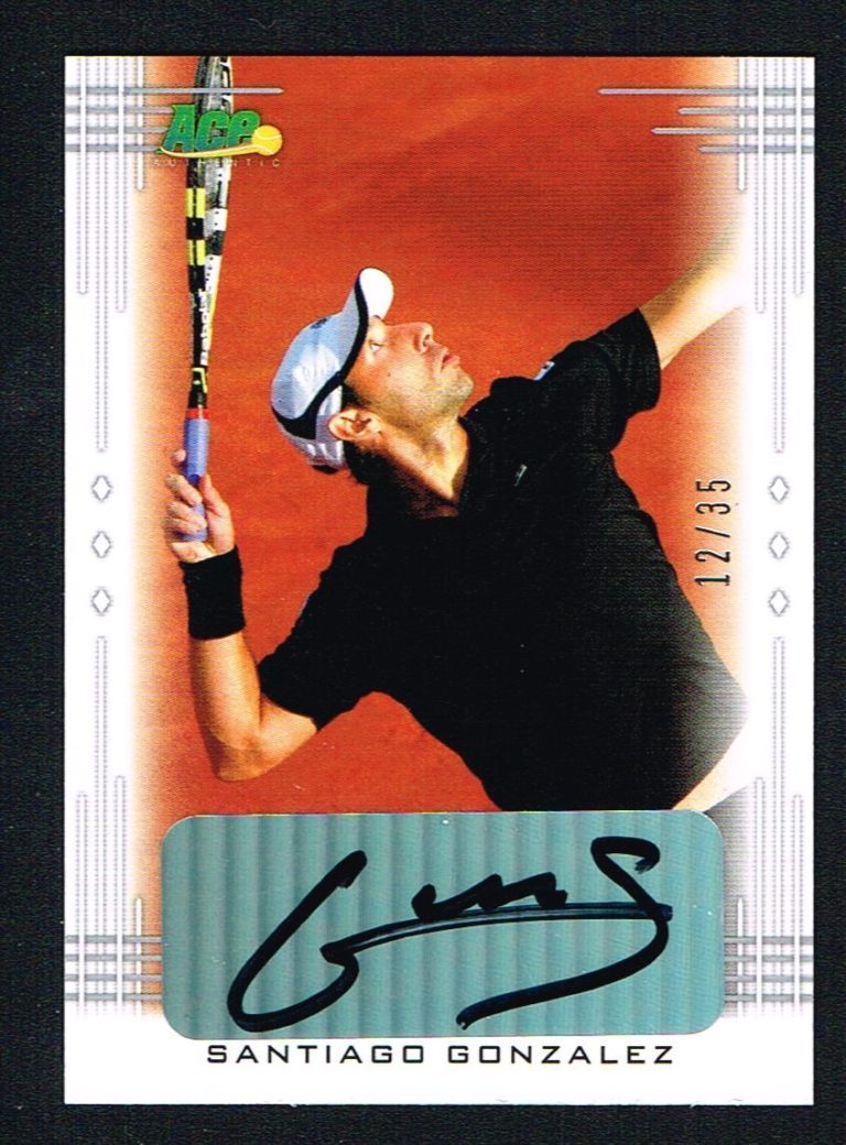 Santiago Gonzalez signed autograph auto 2013 Ace Authentic LEAF Tennis 12/35