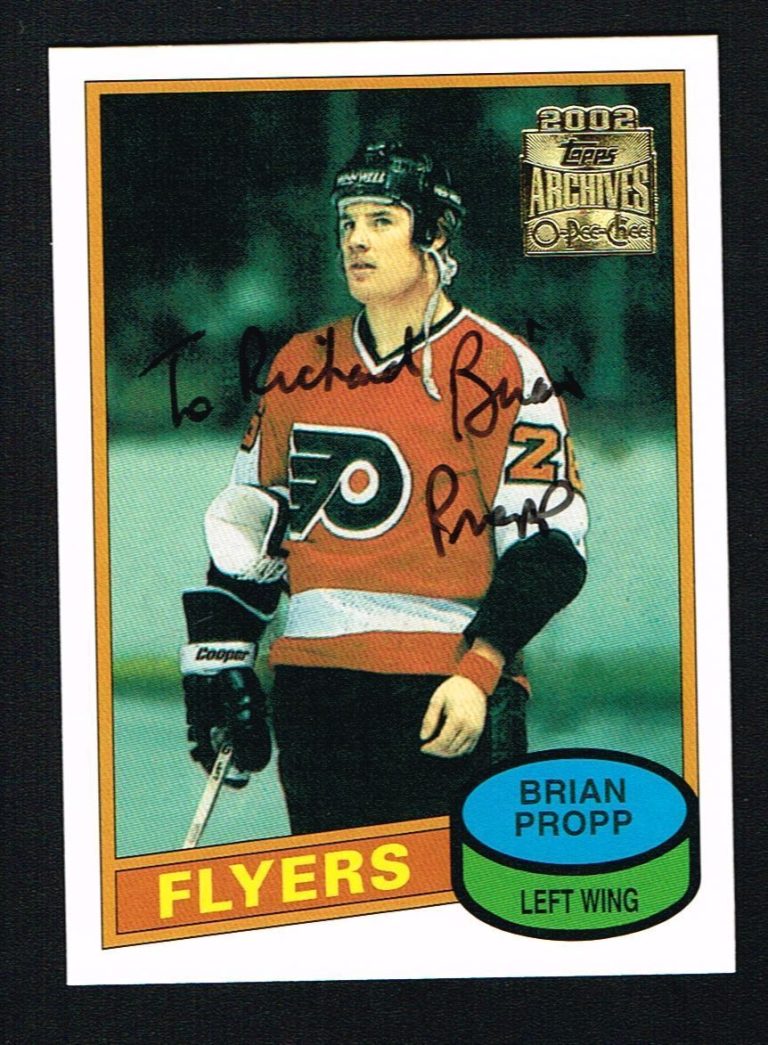 Brian Propp signed autograph auto 2002 Topps O-Pee-Chee Archives Hockey