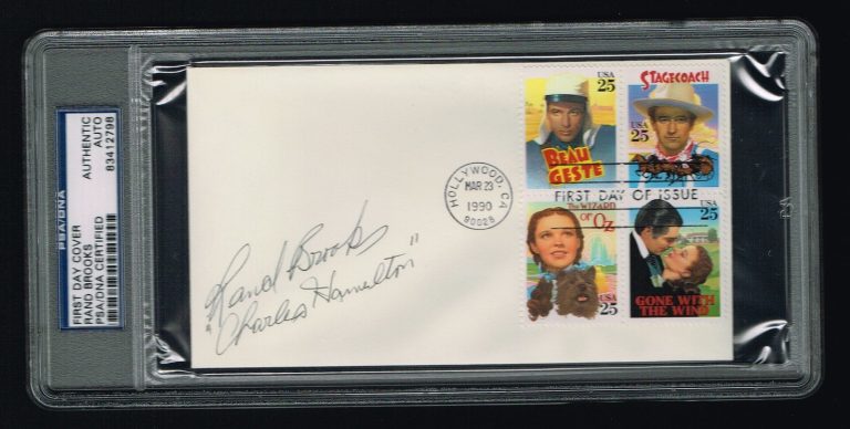 Rand Brooks signed autograph Gone With The Wind FDC First Day Cover PSA Slab
