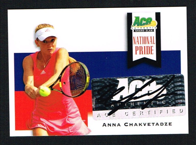 Anna Chakvetadze signed autograph auto 2013 Ace Authentic National Pride
