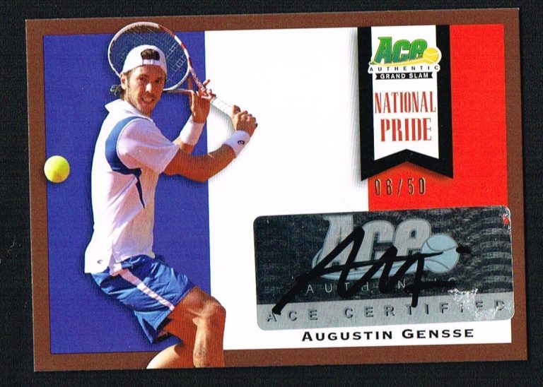 Augustin Gensse signed autograph auto 2013 Ace Authentic National Pride 6/50