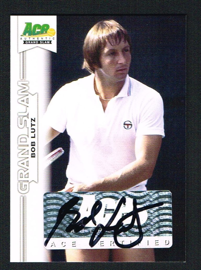 Bob Lutz signed autograph auto 2013 Ace Authentic Grand Slam Tennis