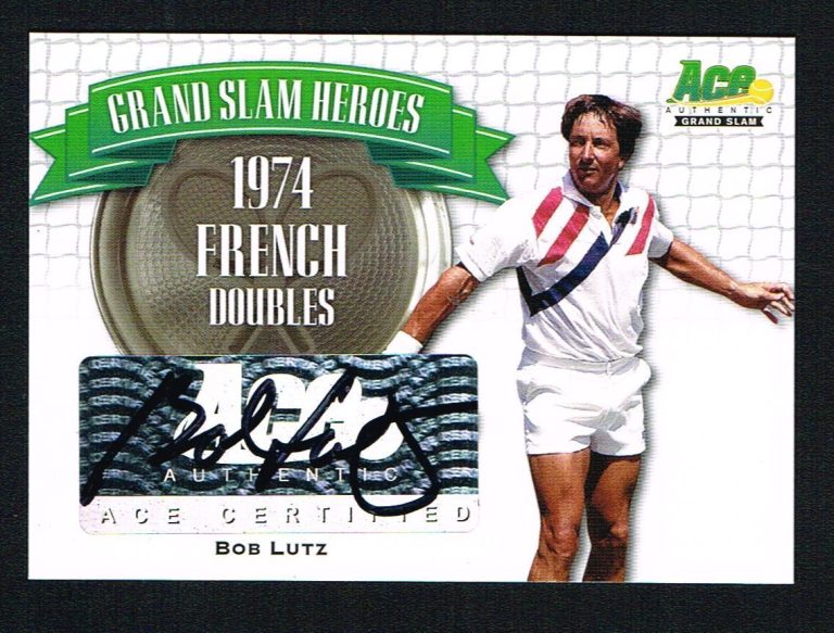 Bob Lutz signed autograph auto 2013 Ace Authentic Tennis Grand Slam Heros