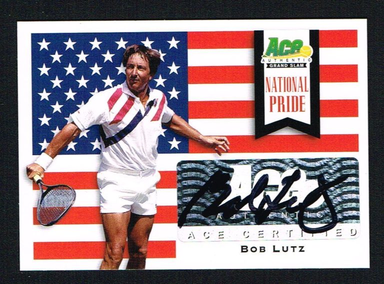Bob Lutz signed autograph auto 2013 Ace Authentic Tennis National Pride