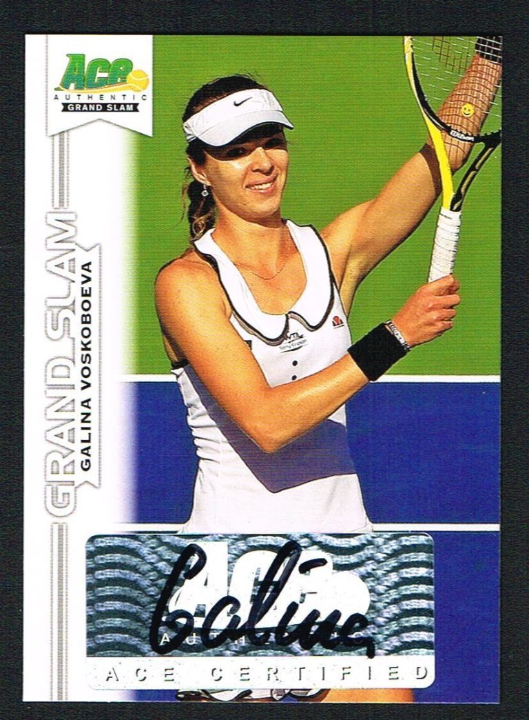 Galina Voskoboeva signed autograph auto 2013 Ace Authentic Grand Slam Tennis