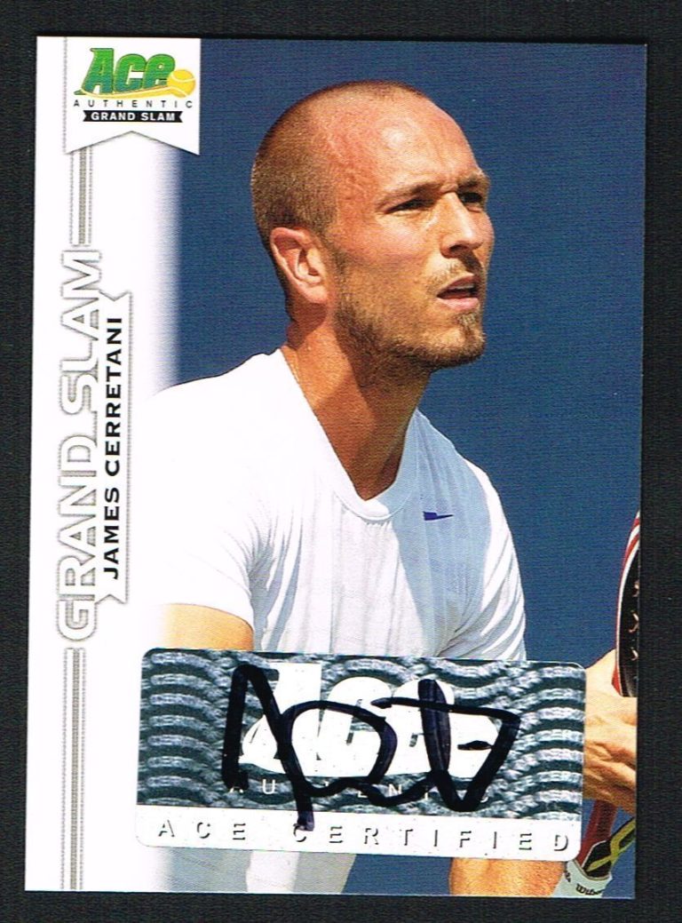 James Cerretani signed autograph auto 2013 Ace Authentic Grand Slam Tennis