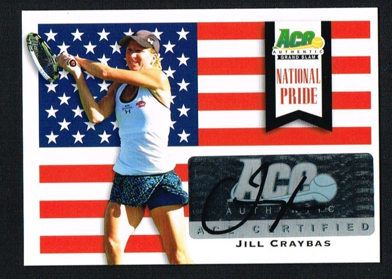 Jill Craybas signed autograph auto 2013 Ace Authentic Tennis National Pride