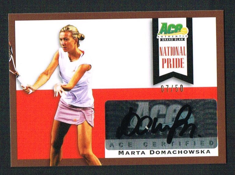 Marta Domachowska signed autograph auto 2013 Ace Authentic National Pride 7/50