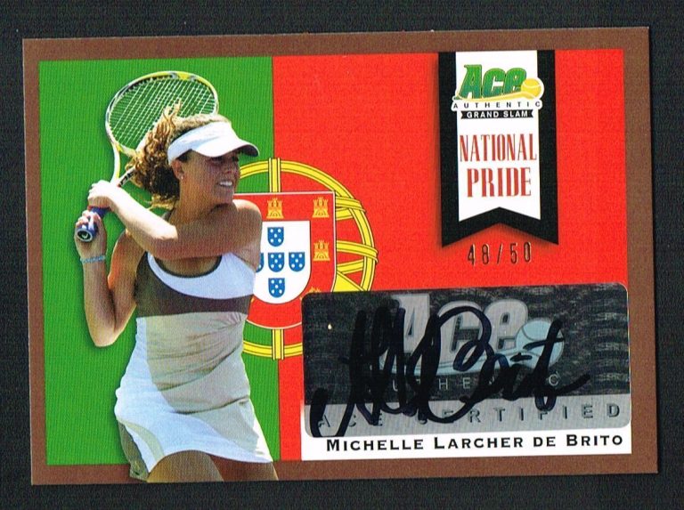 Michelle Larcher De Brito signed autograph auto 2013 Ace National Pride 48/50